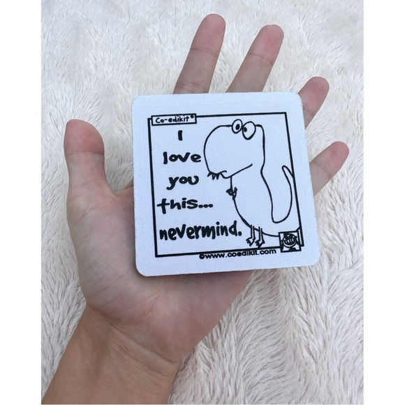 NEW Co-edikit I love you this… nevermind. T-Rex drink coaster - Picture 6 of 14